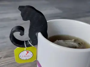 Teebeutelhalter Katze Cat Tea bag holder MIAU