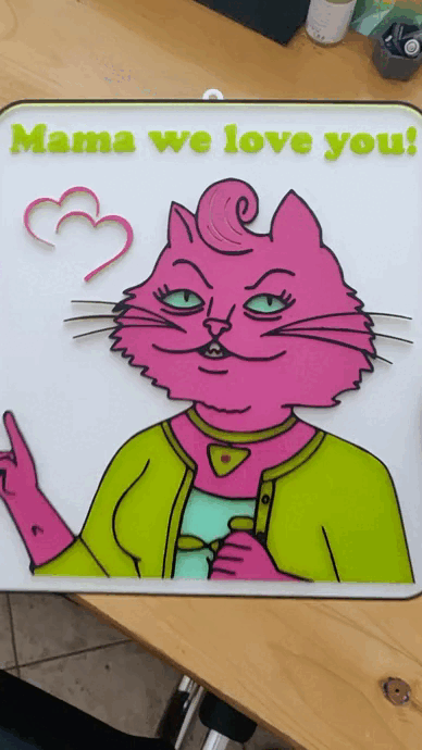 Princess Caroline - Mama we love you- Mother's Day hueforge style