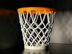 Universal Basketball Trash Can -Desk & Floor Size