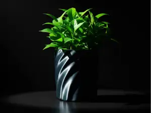self watering pot planter with water indicator