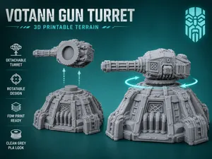 Votann Heavy Gun Turret – Tabletop Terrain