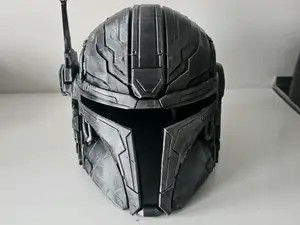 Mandalorian style helmet (cyber punk style)