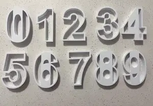 Cookie cutter numbers 0 to 9
