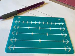 Number Line Stencil