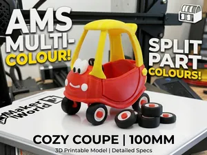 Cozy coupe toy car (AMS Colour & Split Part)