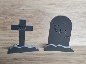 Sinking tombstones - halloween decorations