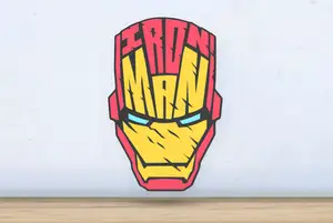 Iron Man- Layered - Word Wall Art