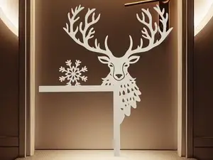 Christmas Door Corner - Elk