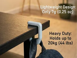 Ultra Portable Table Hook for Backpacks & Handbags