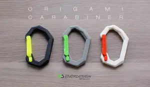 Origami Carabiner by ddf3d.com