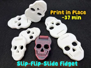 Skull Slider + Flip Fidget Skeleton Toy