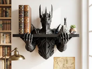 Dark Lord Sauron Armor Wall Display Shelf