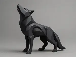 ABSTRACT WOLF  -  SCULPTURE