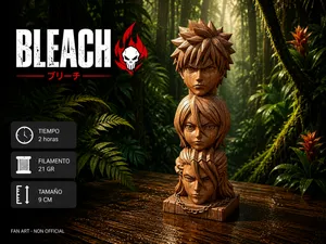 Ichigo Rukia Byakuya Wooden Totem Bleach