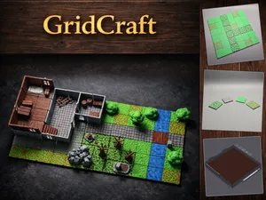 GridCraft – Grass, Flowers & Mud Set