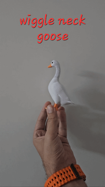 Wiggle Flexi Articulated Goose fidget clicker toy