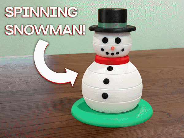 Spinning Snowman Children's Toy | Fine Motor