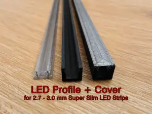 LED Strip Profile&Cover for 2.7-3.0mm Slim Strips
