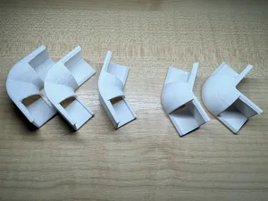 LED v-profile connector, inner & outer, parametric