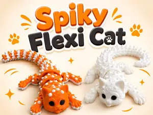Spiky Flexi Cat – Articulated Flexible Cat Toy 