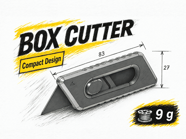 Box cutter utility knife