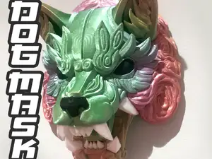 Dog Mask - Split Model - Wall Mount