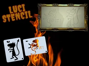 halloween stencil Luci