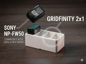 Gridfinity Sony NP-FW50 Battery Holder