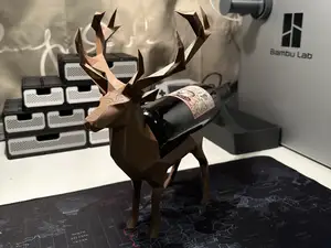Cervo porta bottiglie di vino (Low poly)