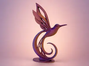 Modern Hummingbird Art – Sculpture