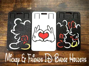 Mickey & Friends ID Badge Holders