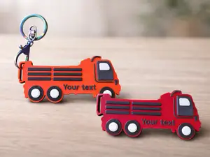 Truck Keychain with Custom Text