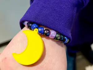 Catnap Moon Charm Pendant from Smiling Critters