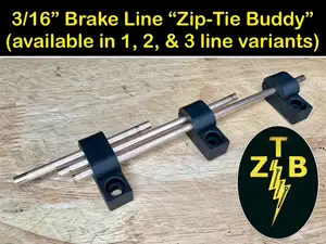"Zip Tie Buddy" 3/16" Brake Line Clamp Asst'd Set