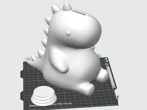 Small Chubby Dinosaur Piggy Bank A1 mini profile