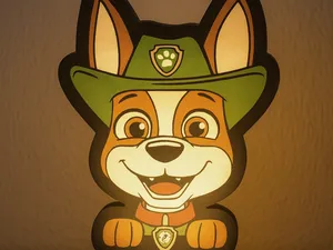 Tracker Paw Patrol Lightbox LED Lamp