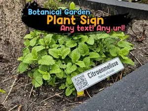 Customizable Botanical Garden Style Plant Sign
