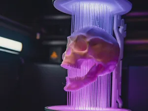 The Skull - Suspended String Art Lamp