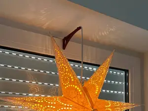 Fensterhalterung Weihnachtsstern Beleuchtung