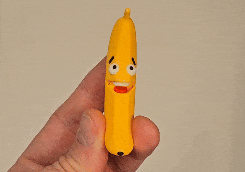 Go Bananas fidget keychain