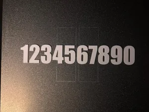 Numbers 0-9 impact