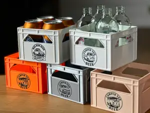Beer crate, vw bus and beetle designs