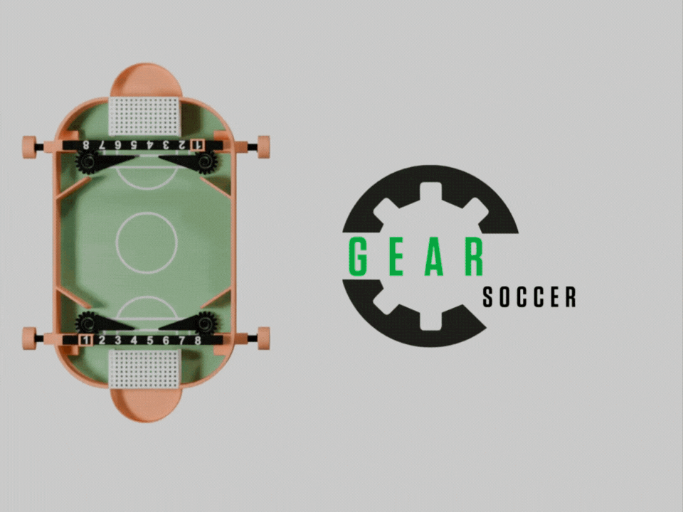 Gear Soccer - Fully 3d printable pinball soccer