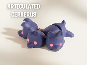 Articulated Cerberus Dog Flexi Heads 3 Emotions