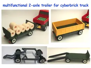 2-Achs Anhänger für CyberBrick-Truck