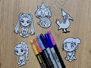Kpop Demon Hunters Coloring Craft Creative DIY