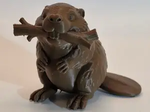 Beaver with Branch – Tiere aus aller Welt
