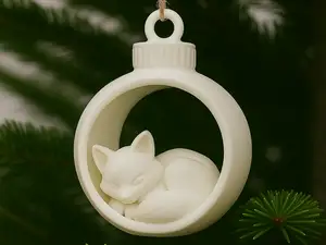 Der kleine Kuschelfuchs - Weihnachtsbaumkugel