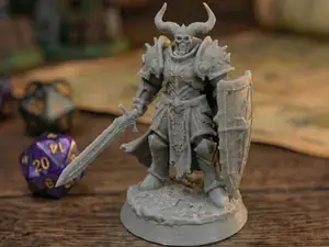 Death Knight General - Sword & Shield (32mm)