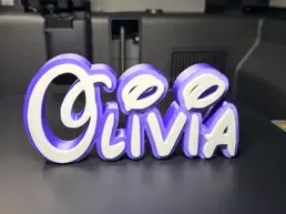 Olivia Disney Name Sign Decorate Room child Birth
